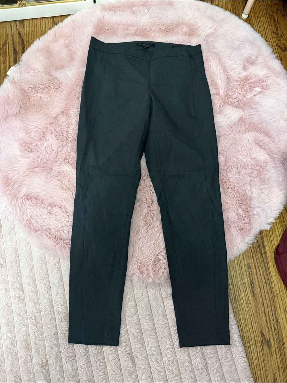 Banana Republic Black Straight-Leg Trousers